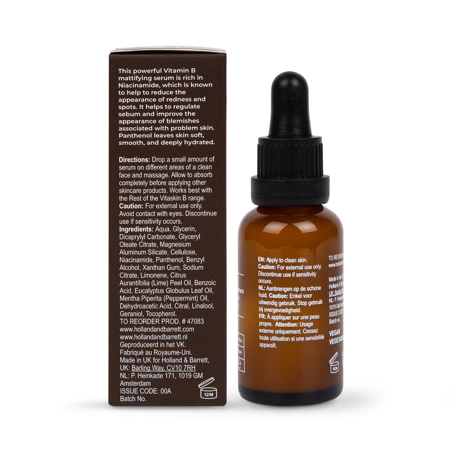 Vitaskin Vitamin B Mattifying Serum - British product