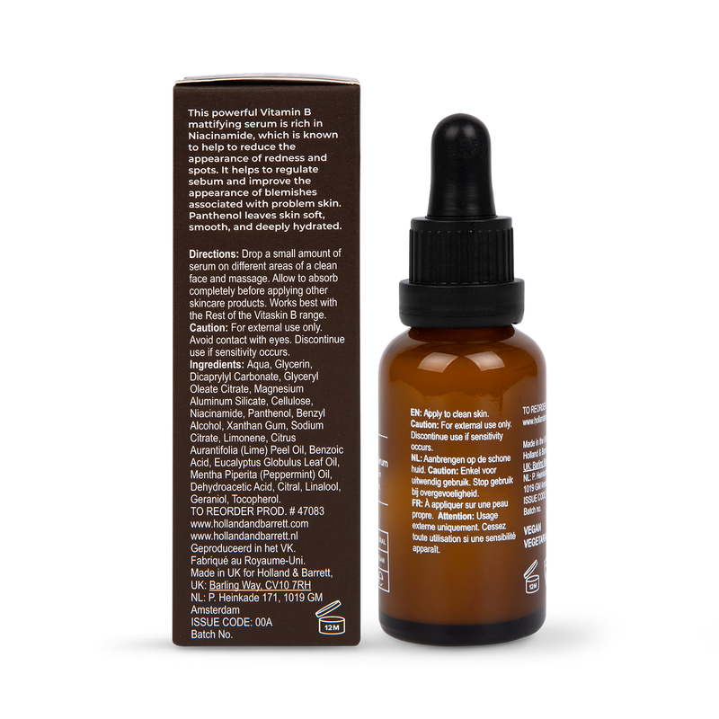 Vitaskin Vitamin B Mattifying Serum - British product