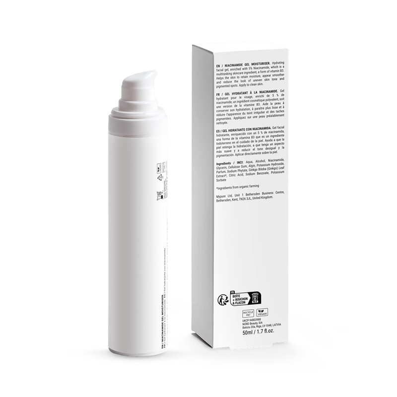 I&Co Cosmetics Niacinamide Gel Moisturiser 50ml, UK version