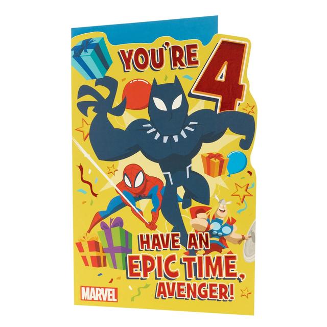 Avengers 4th Birthday Card Miscellaneous M&S   