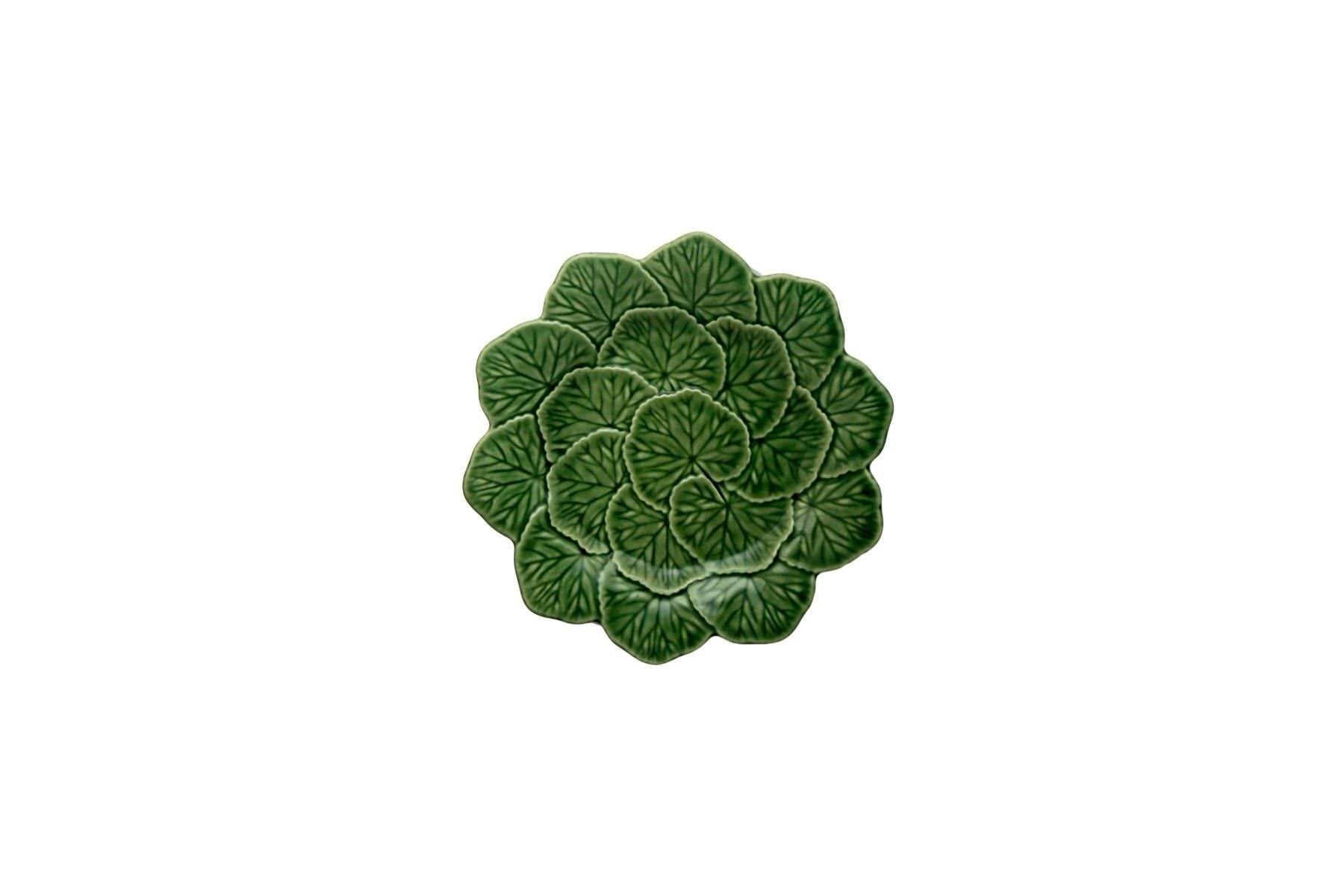 Bordallo Pinheiro ceramic fruit plate geranium 22cm, UK version