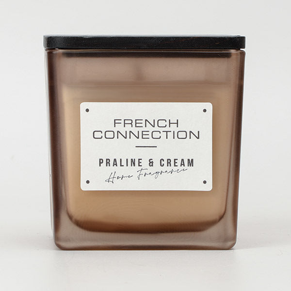 French Connection praline and cream candle 220g, imported from the UK