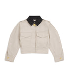Givenchy kids cotton contrast-collar jacket 4-12+ years, UK version