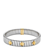 سوار Bvlgari Tubogas من الفولاذ المقاوم للصدأ والذهب الأصفر (ماركة بريطانية)