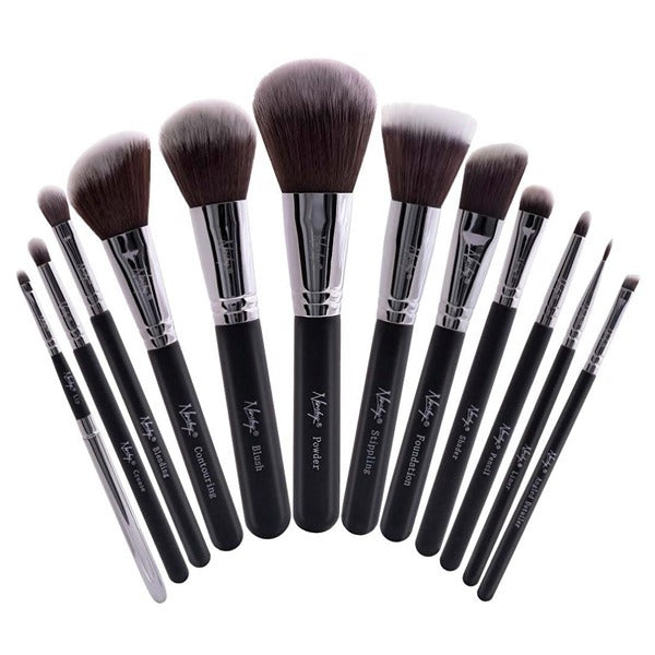 Nanshy 12 Piece Masterful Collection Brush Set (Black)