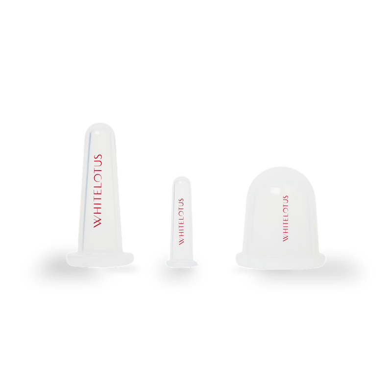 White Lotus Beauty cupping set 3-piece, imported from the UK
