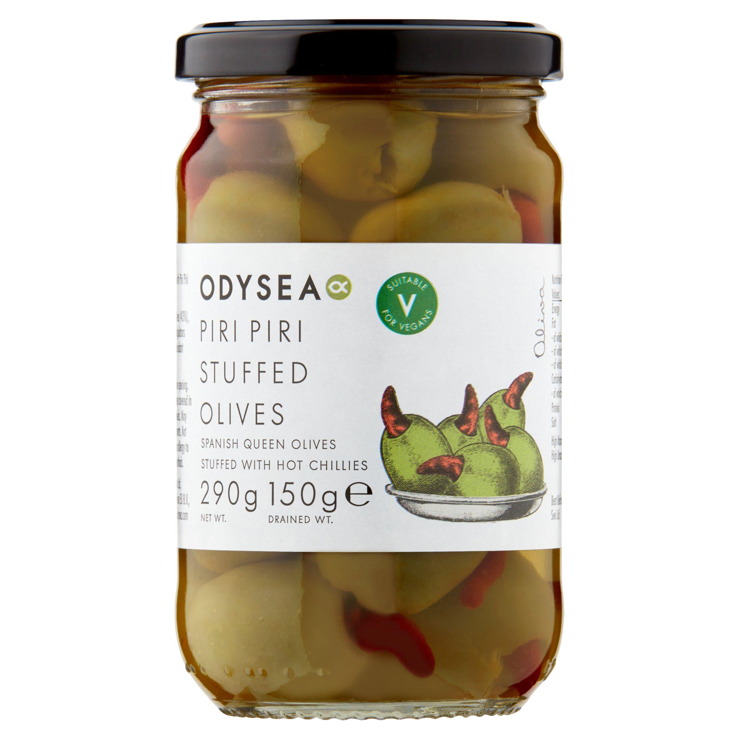 Odysea Piri Piri Stuffed Olives 290g (150g*) GOODS Sainsburys   