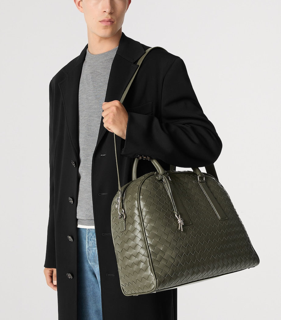Bottega Veneta leather Intrecciato weave travel bag Getaway 24 Ore, 35x47x16 cm - British product