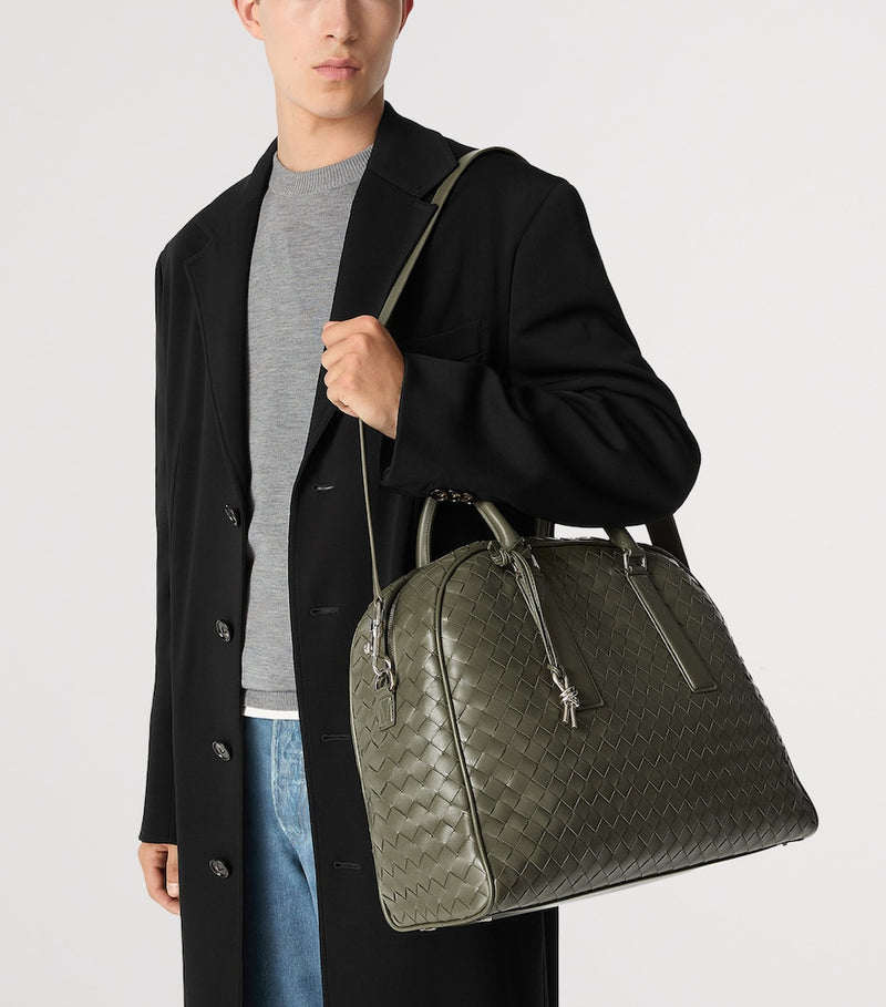Bottega Veneta leather Intrecciato weave travel bag Getaway 24 Ore, 35x47x16 cm - British product
