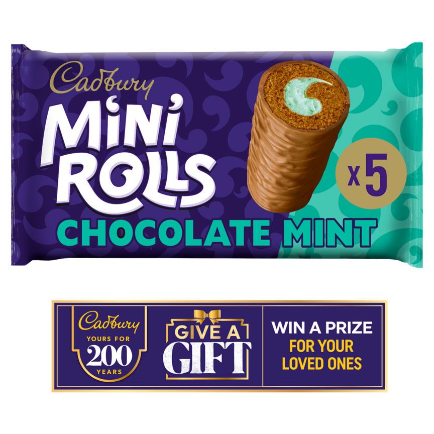 Cadbury 5 Chocolate Mint Mini Rolls