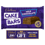 Cadbury 5 μπάρες κέικ σοκολάτας γάλακτος