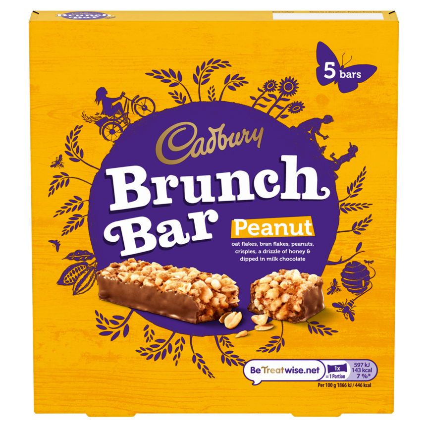 Cadbury Brunch Bar Peanut 5 Pack