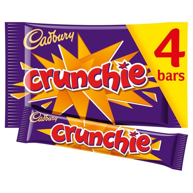 Cadbury Crunchie Chocolate Bar Multipack   4 x 32g