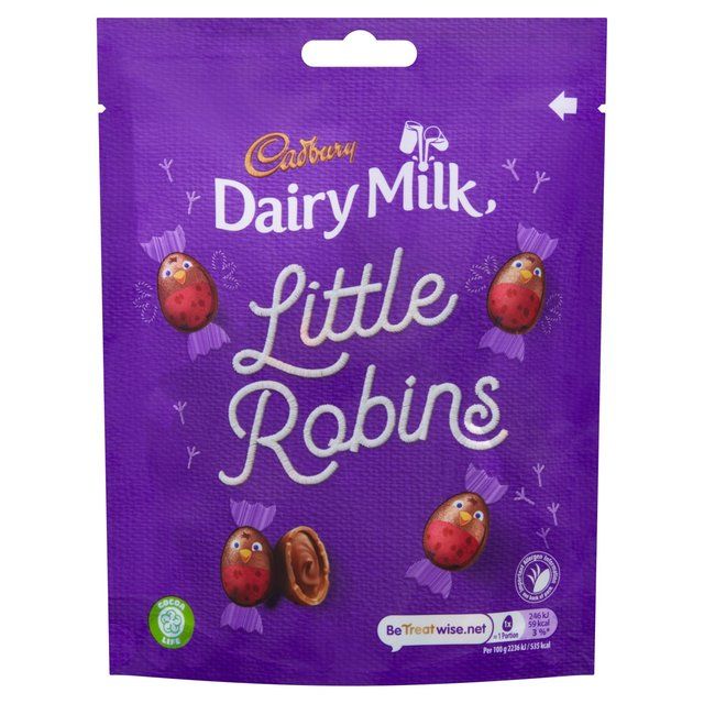 Cadbury Dairy Milk Little Robins Chocolate Bag   77g