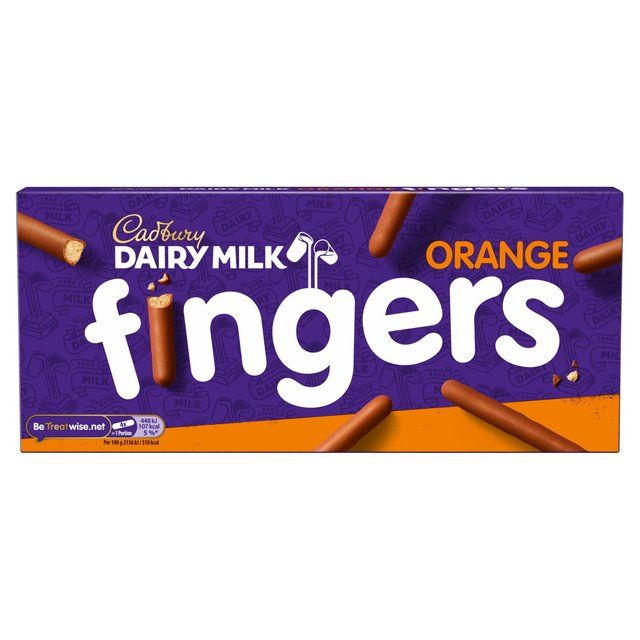 Cadbury Fingers Milk Chocolate Orange Biscuits   114g