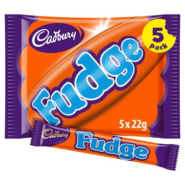 Cadbury Fudge Chocolate Bar Multipack   5 x 22g