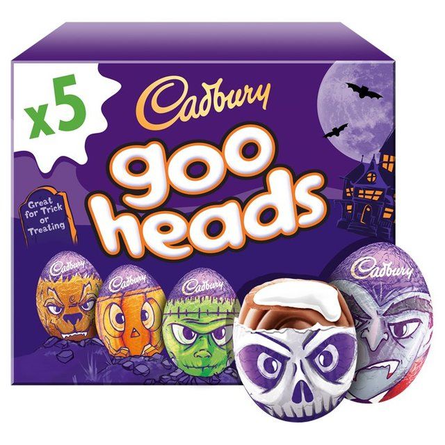 Cadbury Halloween 5 Goo Head Cream Eggs