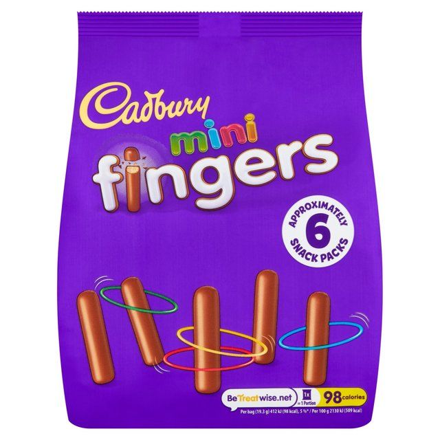 Cadbury Mini Fingers Chocolate Biscuits Snack Packs Default Title