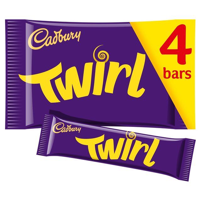 Cadbury Twirl Chocolate Bar Multipack   4 x 34g