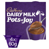 Cadburys Dairy Milk Pots Of Joy Chocolate Dessert 4x60g