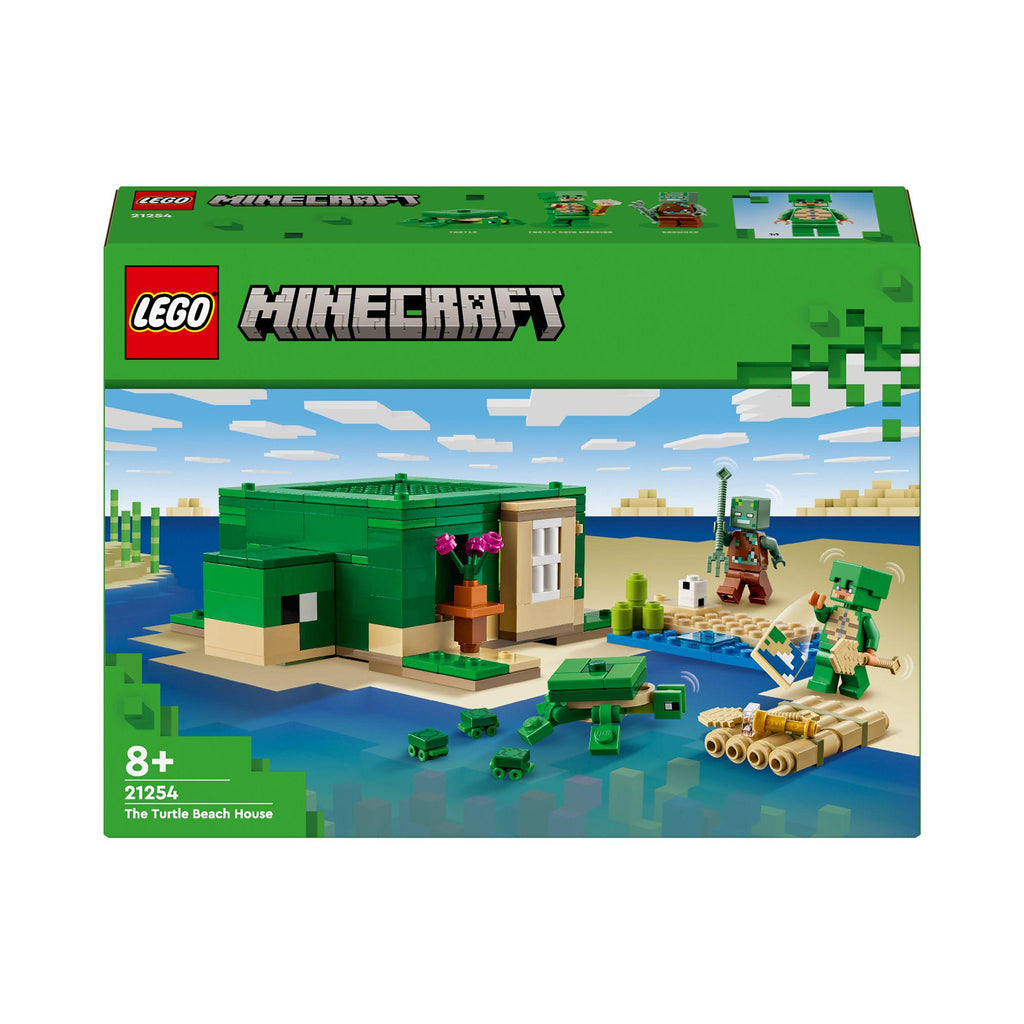 LEGO Minecraft The Turtle Beach House with Animal Toys 21254