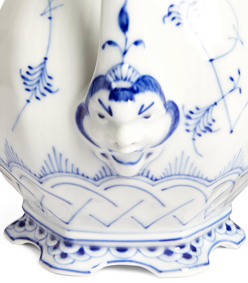 Royal Copenhagen Blue Fluted Full Lace teapot 1L, imported from the UK
