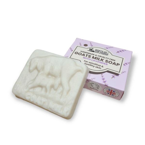 Goats of the Gorge lavender goats milk soap bar 90g, UK version