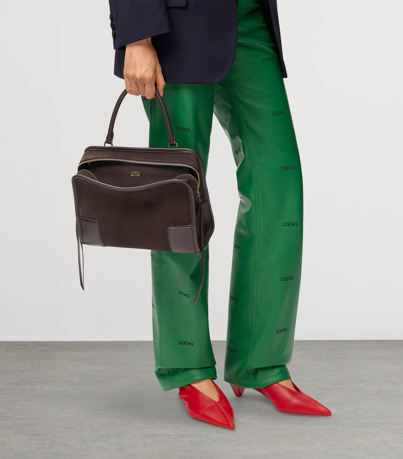 LOEWE Medium Suede Amazona 180 top-handle bag, UK version