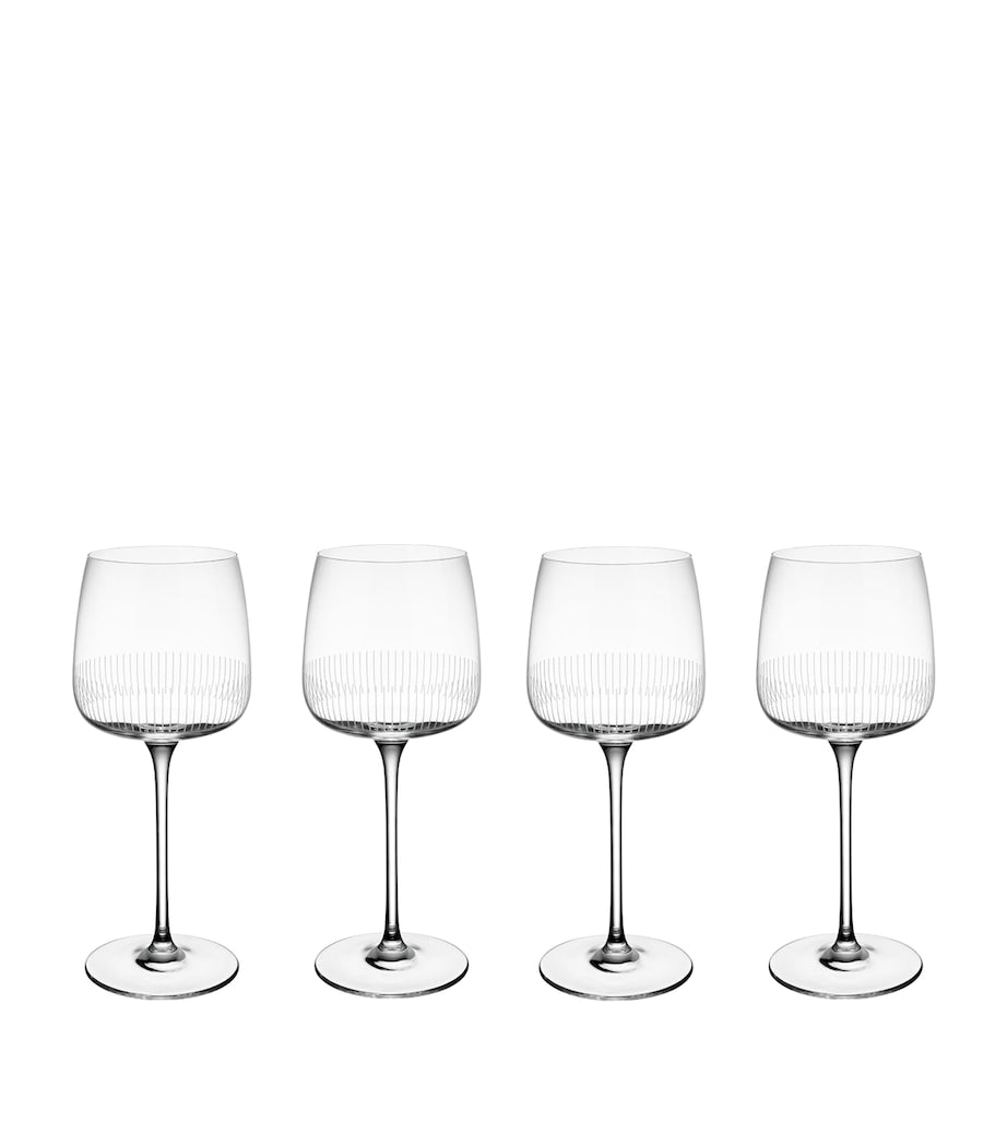 Villeroy & Boch Afina crystal red wine glasses set of 4 (British brand)