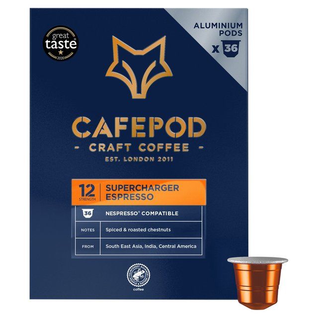 CafePod Supercharger Espresso Nespresso Compatible Aluminium Coffee Pods Default Title