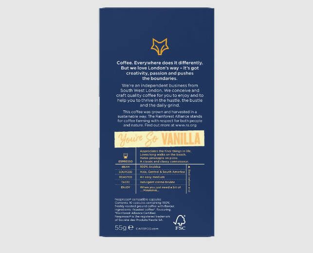 CAFEPOD TU ES TELLEMENT VANILLE