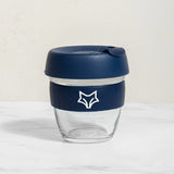 KeepCup Brew 8oz Glass Blue Cup, UK version