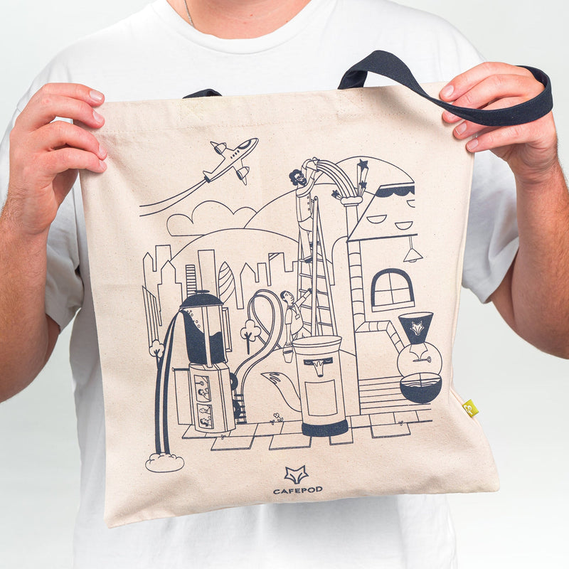 Premium Roastery tote bag, imported from the UK