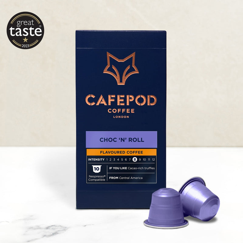 Choc 'n' Roll chocolatey coffee beans - British product