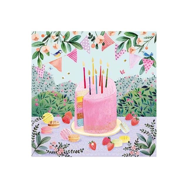 Cake & Bunting Birthday Card