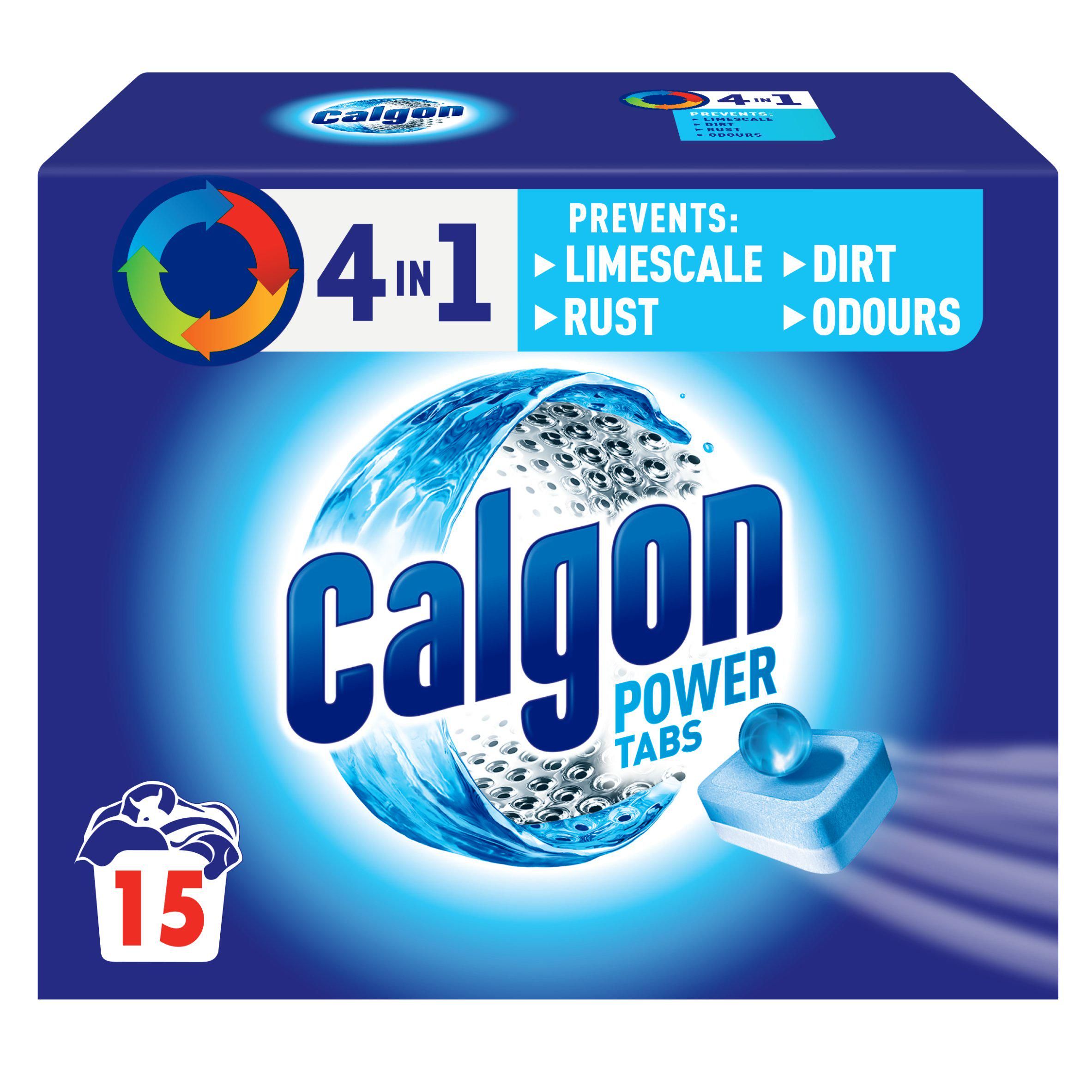 Calgon 4 az 1-ben mosógép tisztító vízlágyító vízkővédő tabletta x15