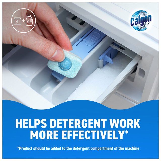 Calgon 4-in-1 Washing Machine Water Softener Tablets   45 per pack