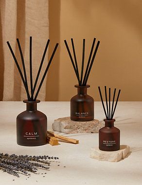 Calm 30ml Mini Diffuser - Amber, None Default Title