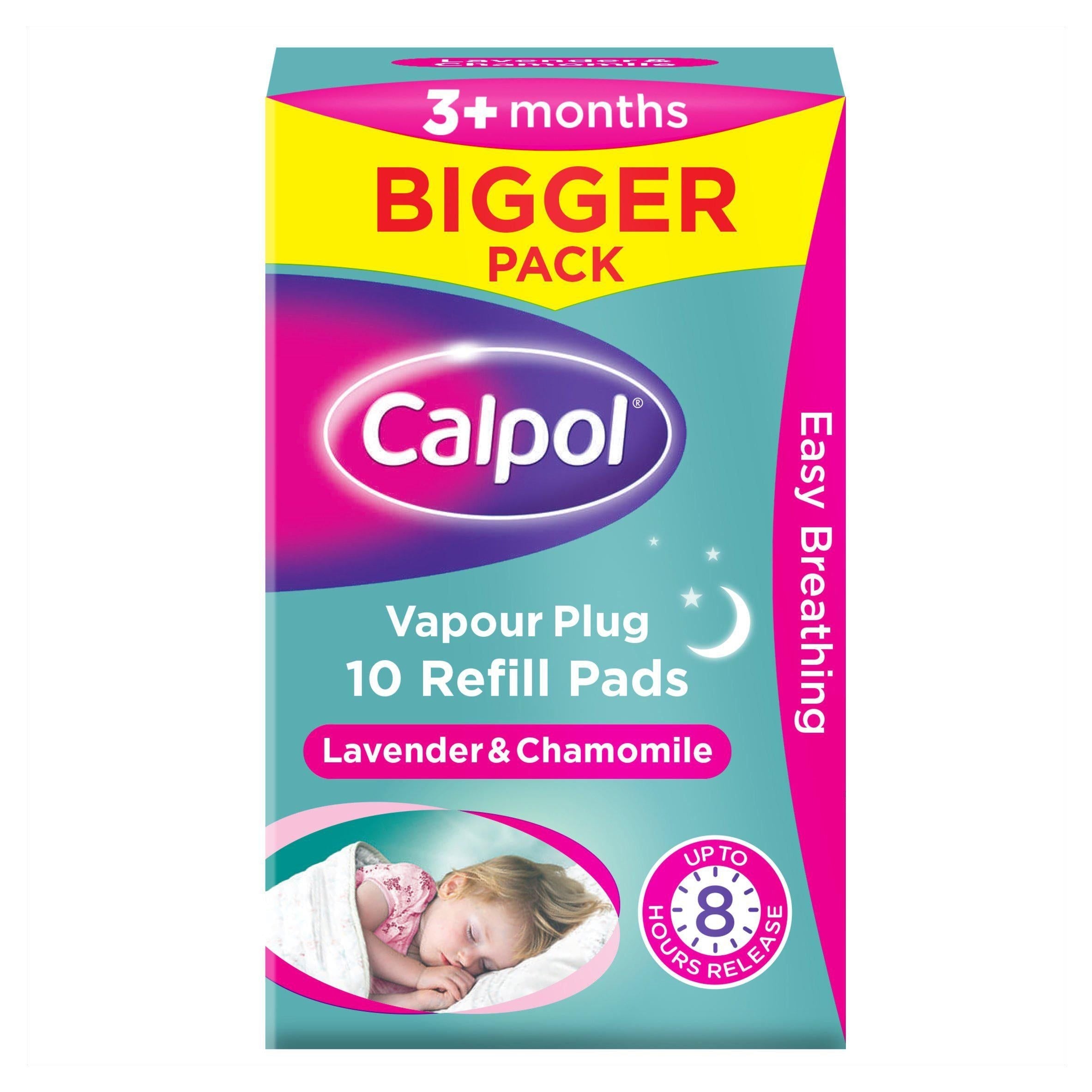 Calpol Vapour Plug Refill Pads Lavender &amp;amp; Chamomile 3+ Months x10