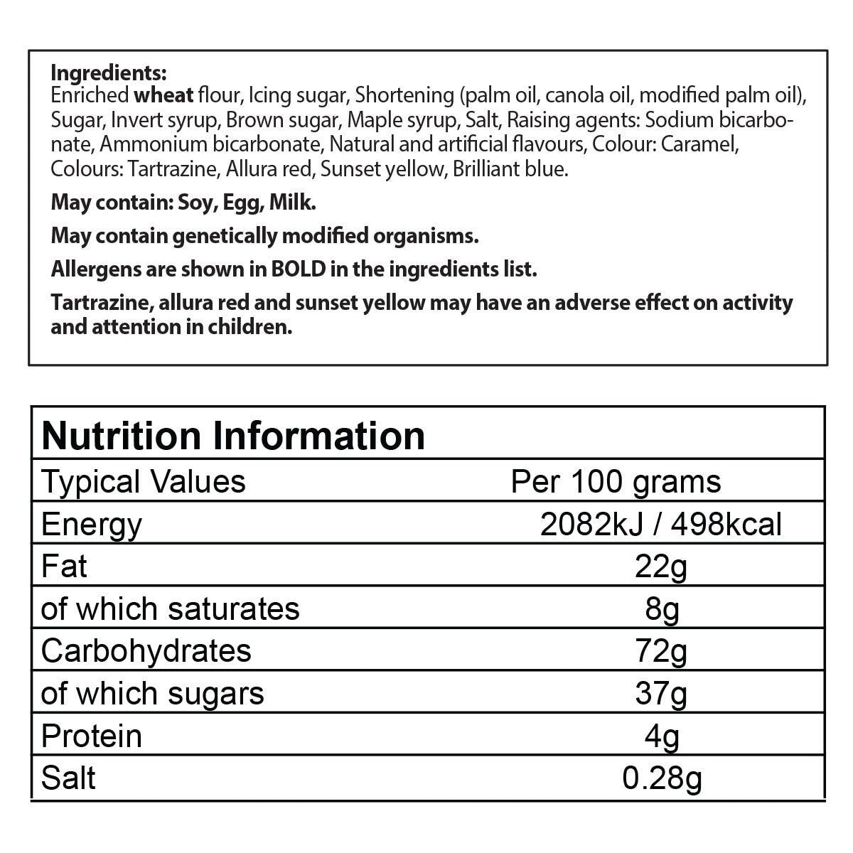 Canada True Canadian Maple Cookies, 800g