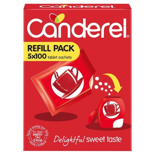 Canderel Original Low Calorie Sweetener Tablets Refill   5 x 100 per pack