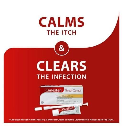 Canesten Thrush Combi Pessary &amp;amp; External Cream, 2 pack