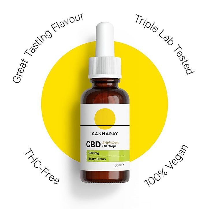 Cannaray Bright Days CBD Oil 500mg 10ml