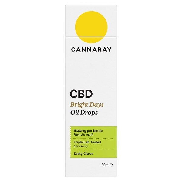 Cannaray Cbd Bright Days Oil Drops 1500Mg 30Ml