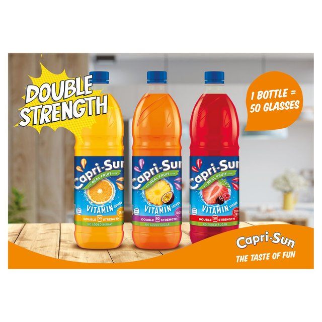 Capri-Sun Double Strength Orange Multivitamin Squash   1L