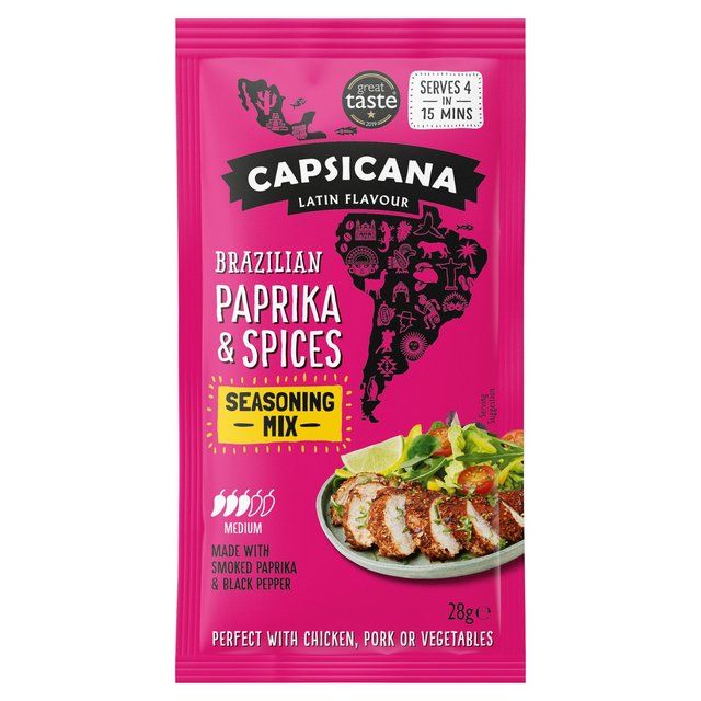 Capsicana Brazilian Smoked Paprika &amp;amp; Spices Fajita Seasoning Mix Medium