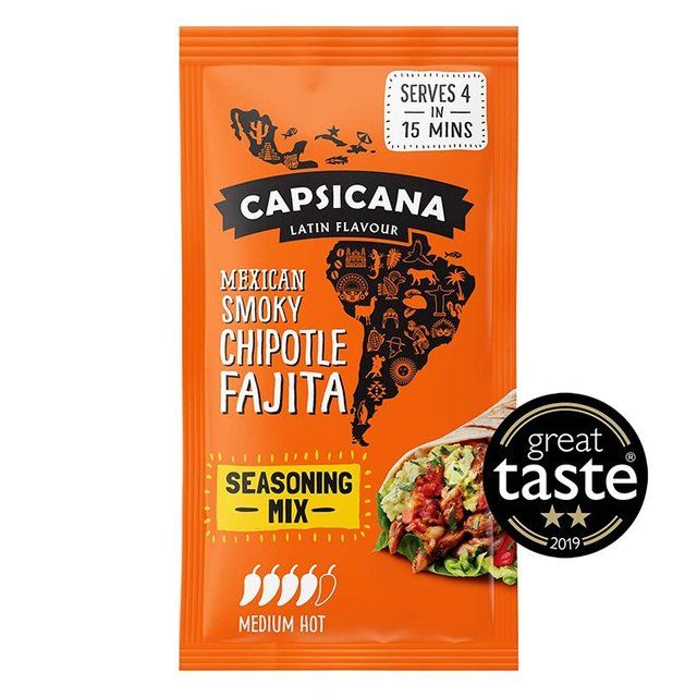 Capsicana Mexican Smoked Cumin &amp;amp; Chipotle Fajita Seasoning Mix Medium/Hot Default Title