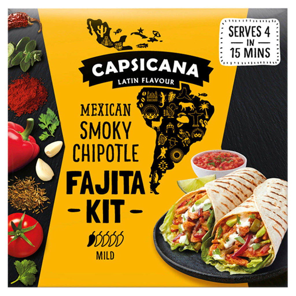 Capsicana Mexican Smoky Chipotle Fajita Kit 455g