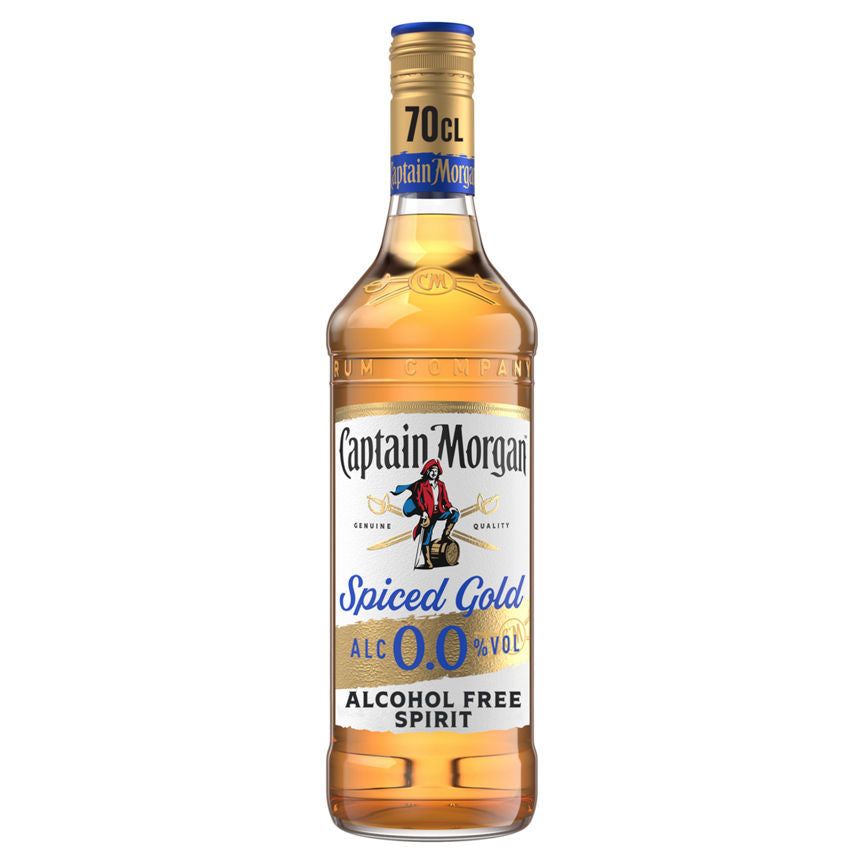 Captain Morgan Spiced Gold 0.0% Alcohol Free Spirit 70cl Bottle