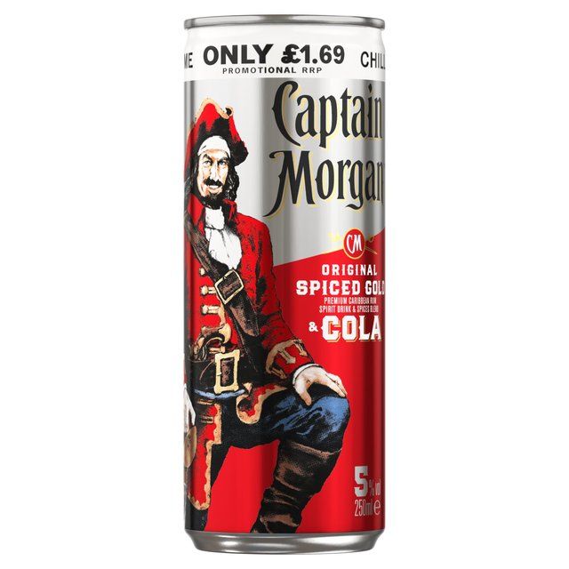 Captain Morgan Spiced Rum &amp;amp; Cola Ready to Drink